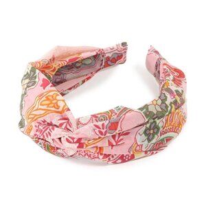 68. Red Paisley Fabric Patterned‎ Twisted Headband